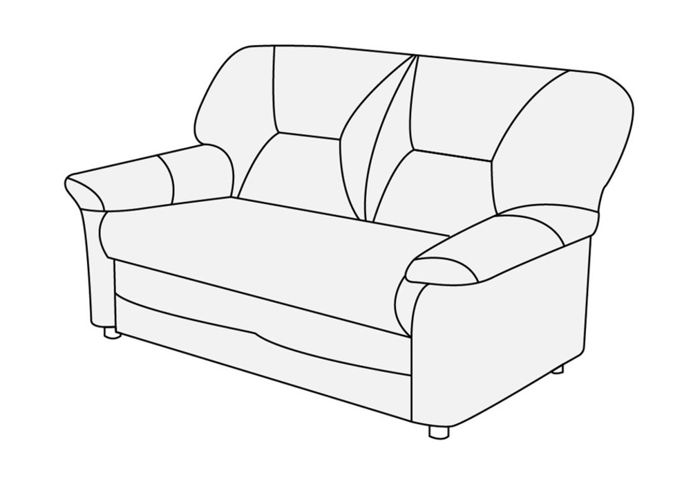 Диван 2-х местный Дельта