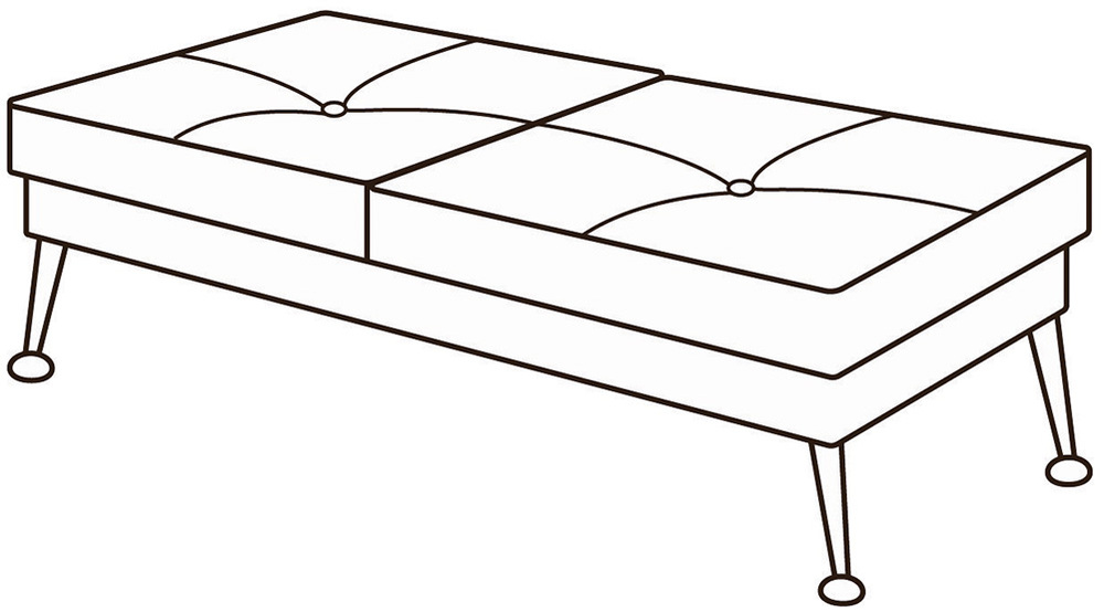 Банкетка Диктатор Хром