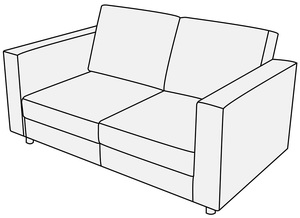 Диван 2-х местный Омега Лайт