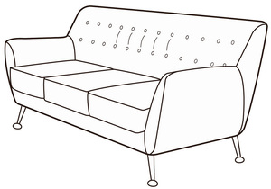 Диван 3-х местный Троя