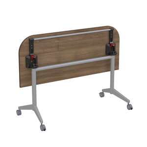 Складной радиусный стол-трансформер с фиксаторами