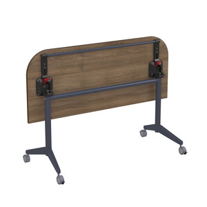 Складной радиусный стол-трансформер с фиксаторами