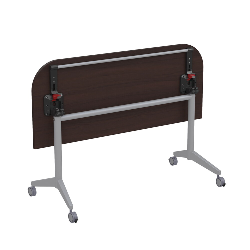 Складной радиусный стол-трансформер с фиксаторами