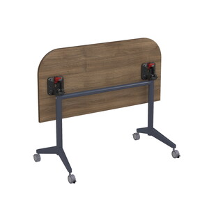 Складной радиусный стол-трансформер Simple с фиксаторами