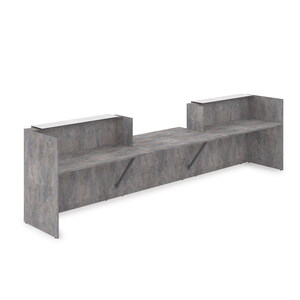 Комплект Ресепшн с фартуком HPL (с подсветкой)