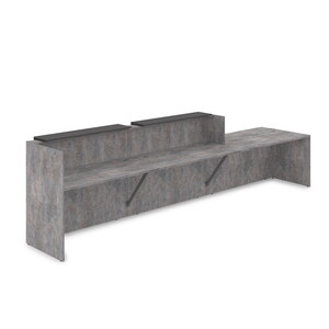 Комплект Ресепшн с фартуком ЛДСП (с подсветкой)