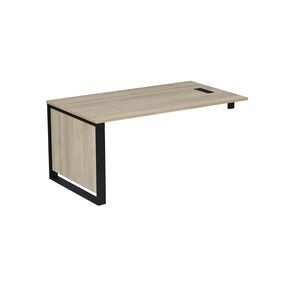 Стол рабочий с лючком, с опорным кронштейном