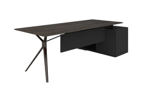 Cтол письменный с боковой тумбой (левый)