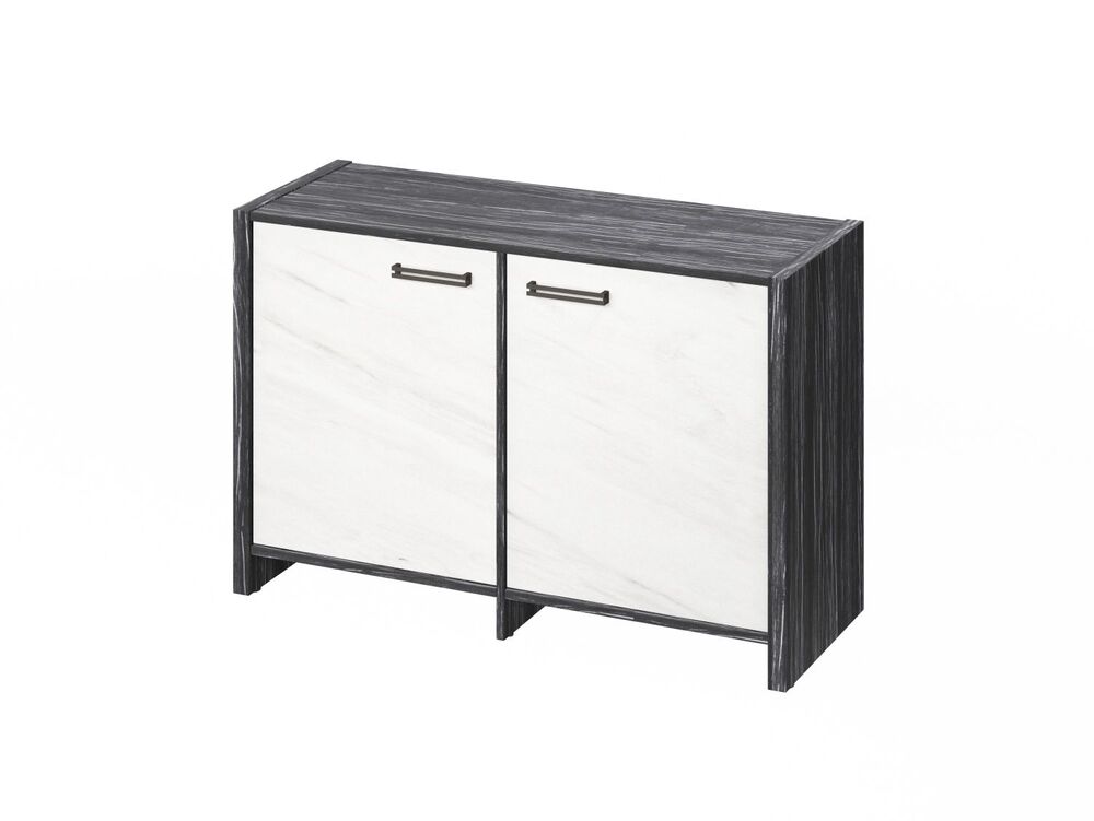 Тумба двухсекционная (Фурнитура черная)
