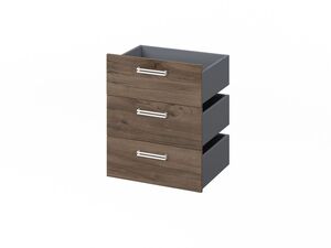 Комплект из 3 ящиков, фасады ЛДСП (Фурнитура INOX)