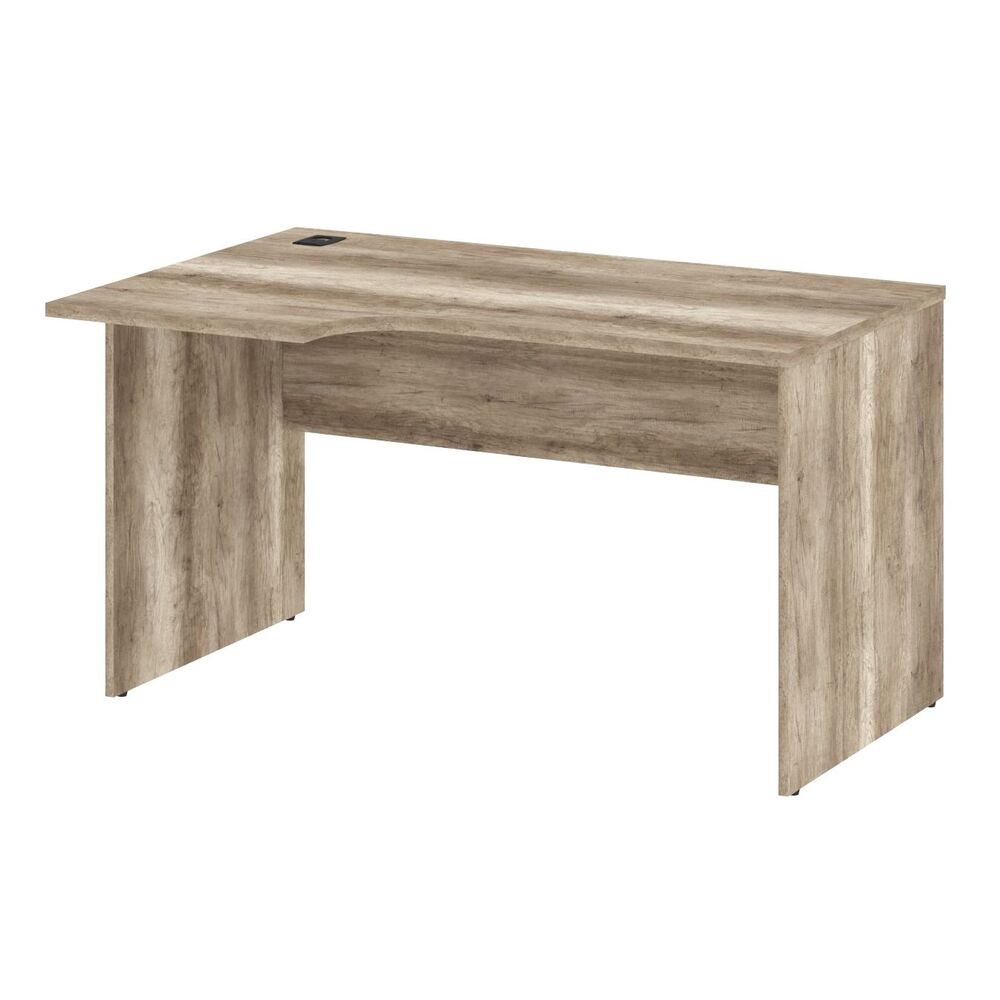 Стол письменный эргономичный с заглушкой кабель-канала (левый)