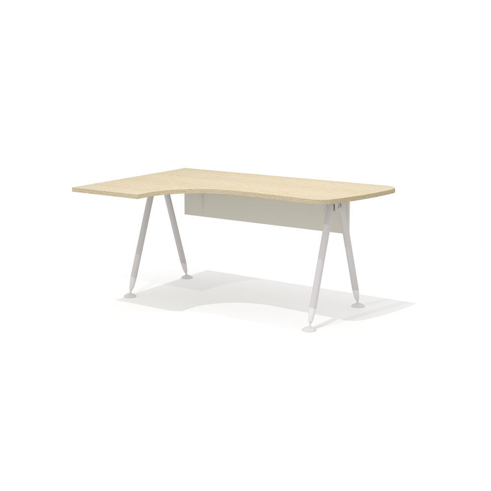 Эргономичный стол на металлокаркасе левый