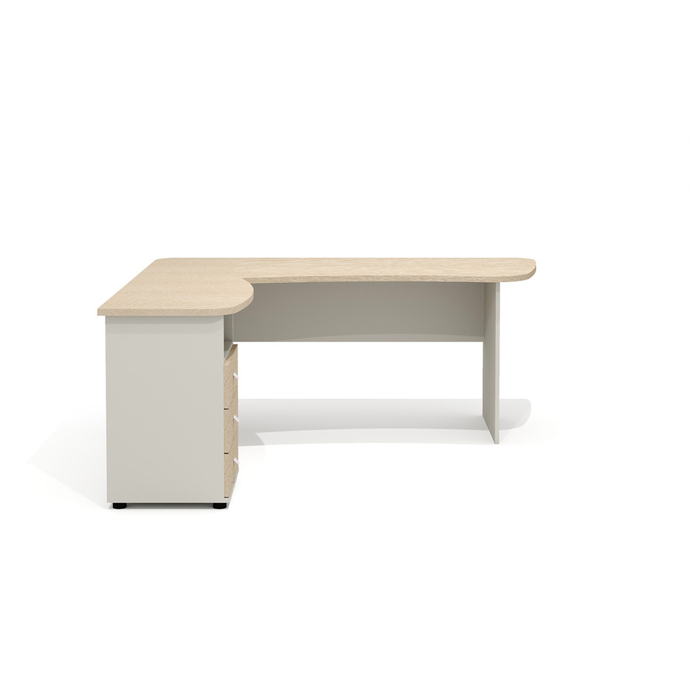 Составной эргономичный стол левый