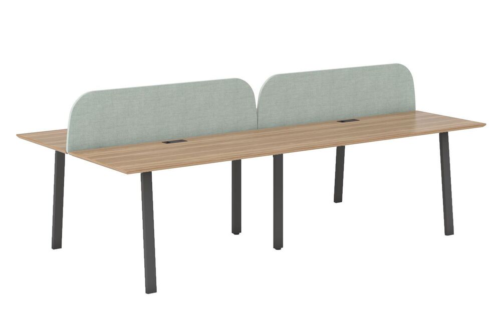 Рабочая станция на 4 места с экраном 