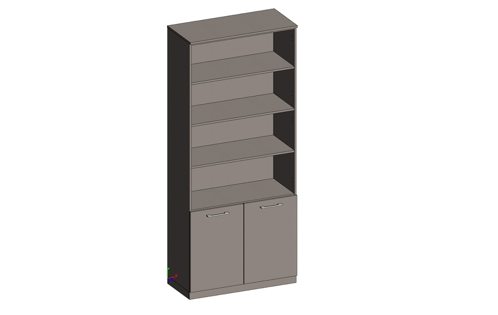 Стеллаж с малыми дверьми