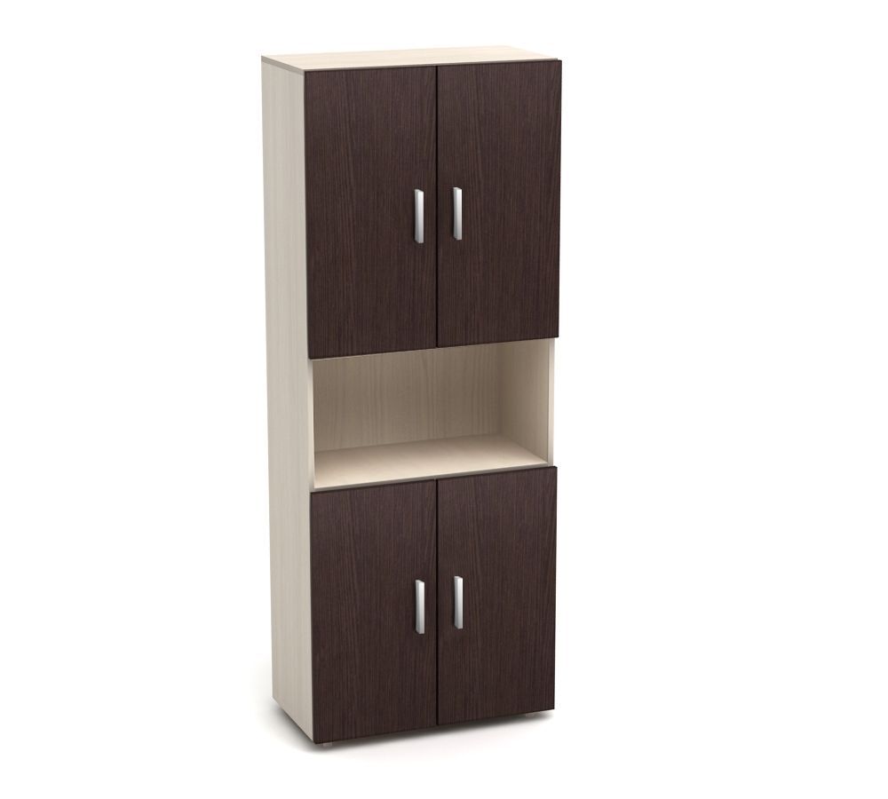 Шкаф высокий одна открытая полка