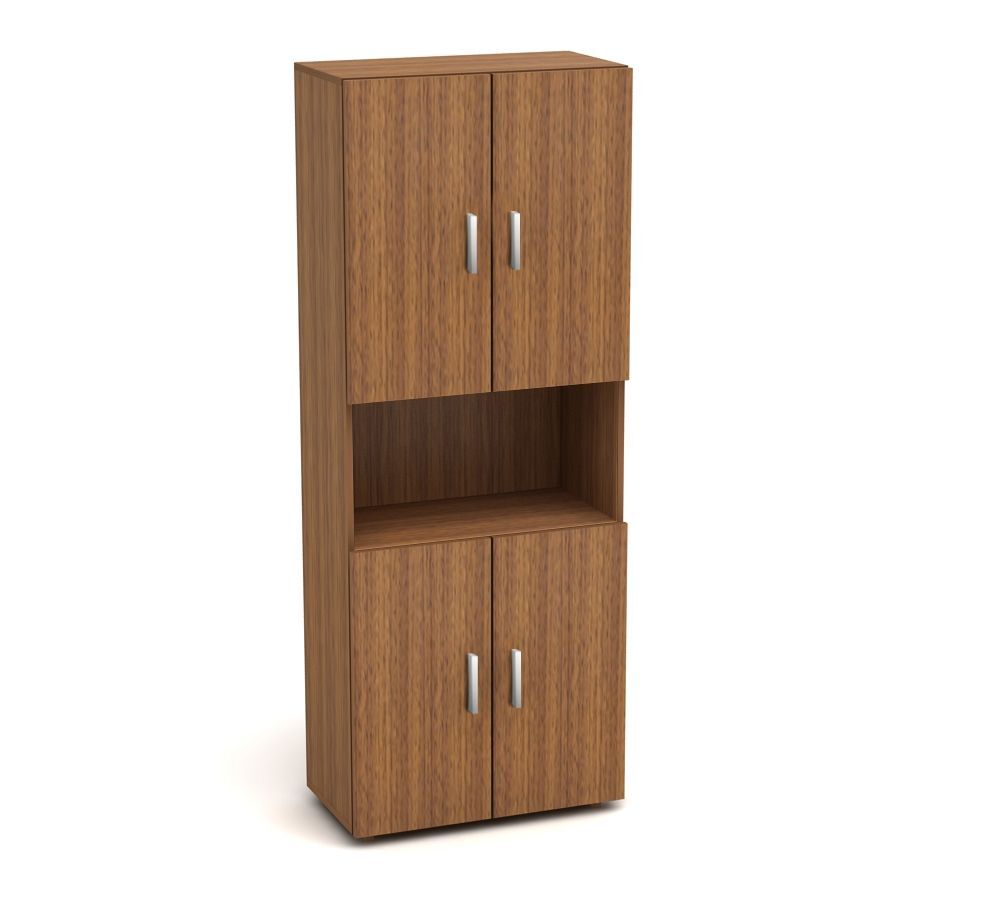 Шкаф высокий одна открытая полка