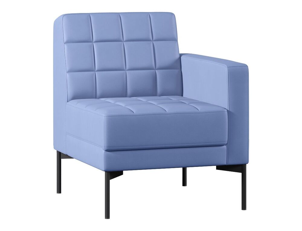 Секция с подлокотником одноместный левый