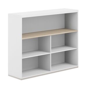 Стеллаж-комбо 1-стор. 1438 с топом, с экраном ЛДСП