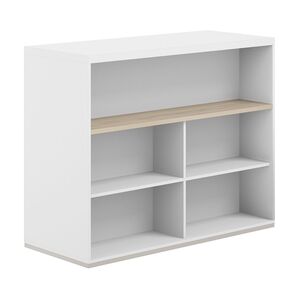 Стеллаж-комбо 2-стор. 1438 с топом, с экраном ЛДСП