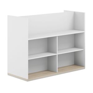 Стеллаж-комбо 2-стор. 1438, с экраном ЛДСП