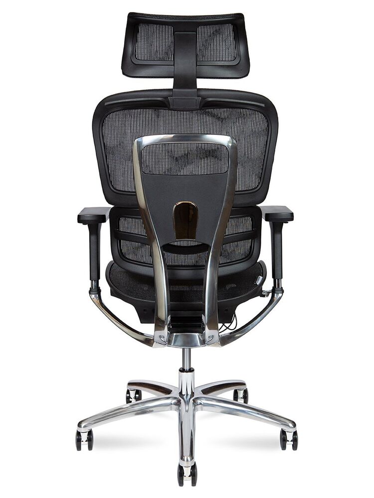 Кресло руководителя Kron aluminium black