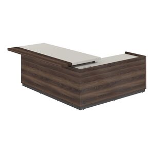 Стол для руководителя с комбинированной столешницей, левый