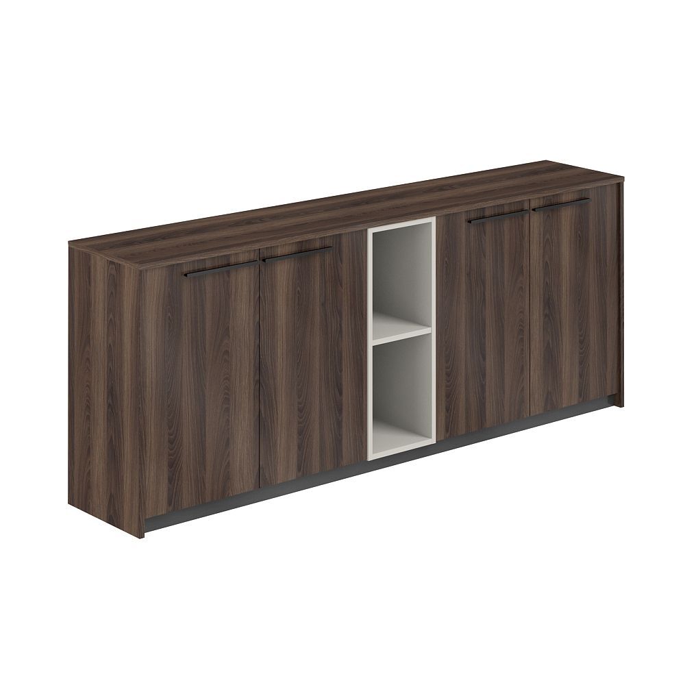 Шкаф низкий (2 шт) со стеллажом