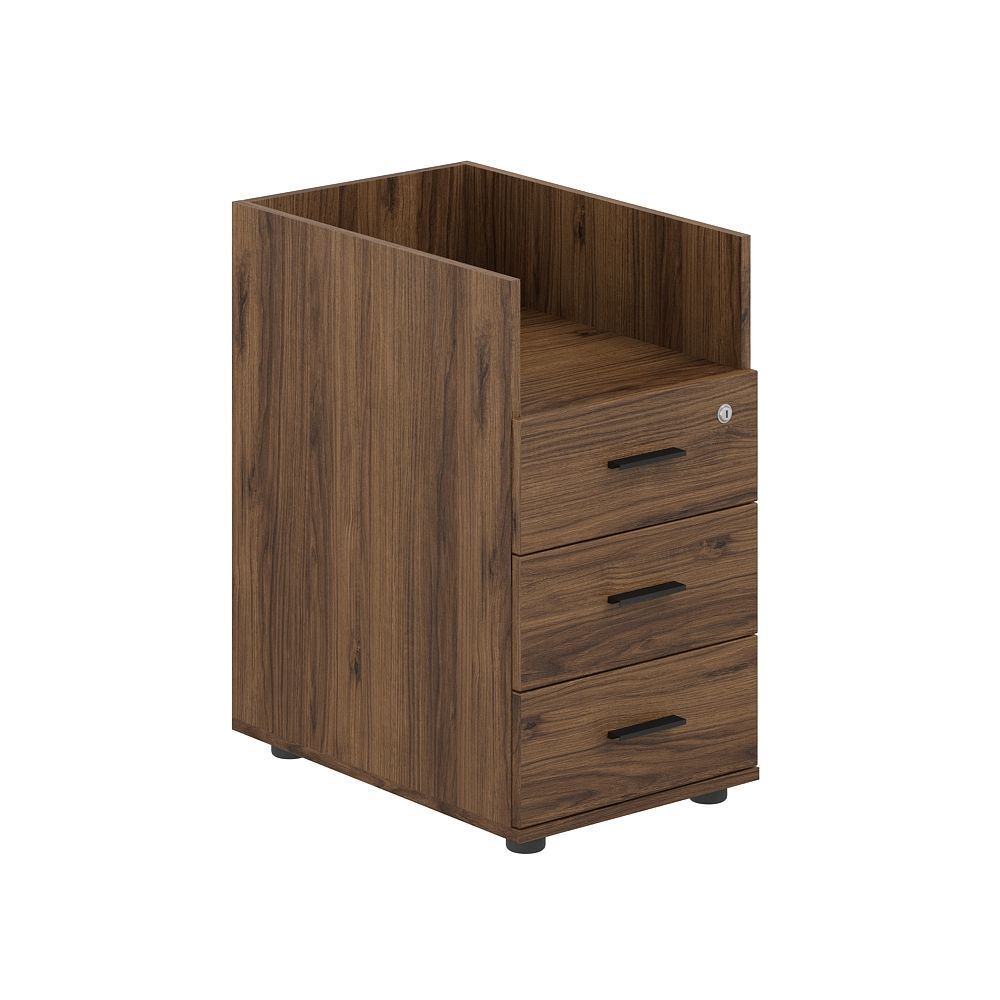 Тумба приставнаяс 3 ящ. и нишей, с замком без топа