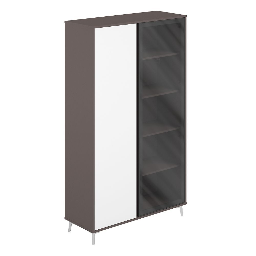 Шкаф высокий комбинированый (ЛДСП/Стекло)