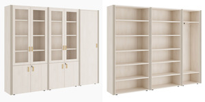 Шкаф для бумаг с гардеробом 5 створок