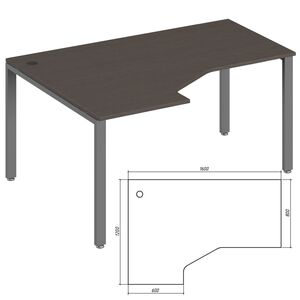 Эргономичный стол левый