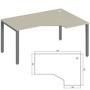 Эргономичный стол правый