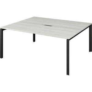 Бенч двойной на 2 рабочих места на металлокаркасе