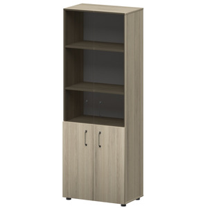 Стеллаж комбинированный с стеклянными фасадами