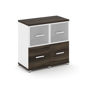 Шкаф две узкие секции, 2 ниши