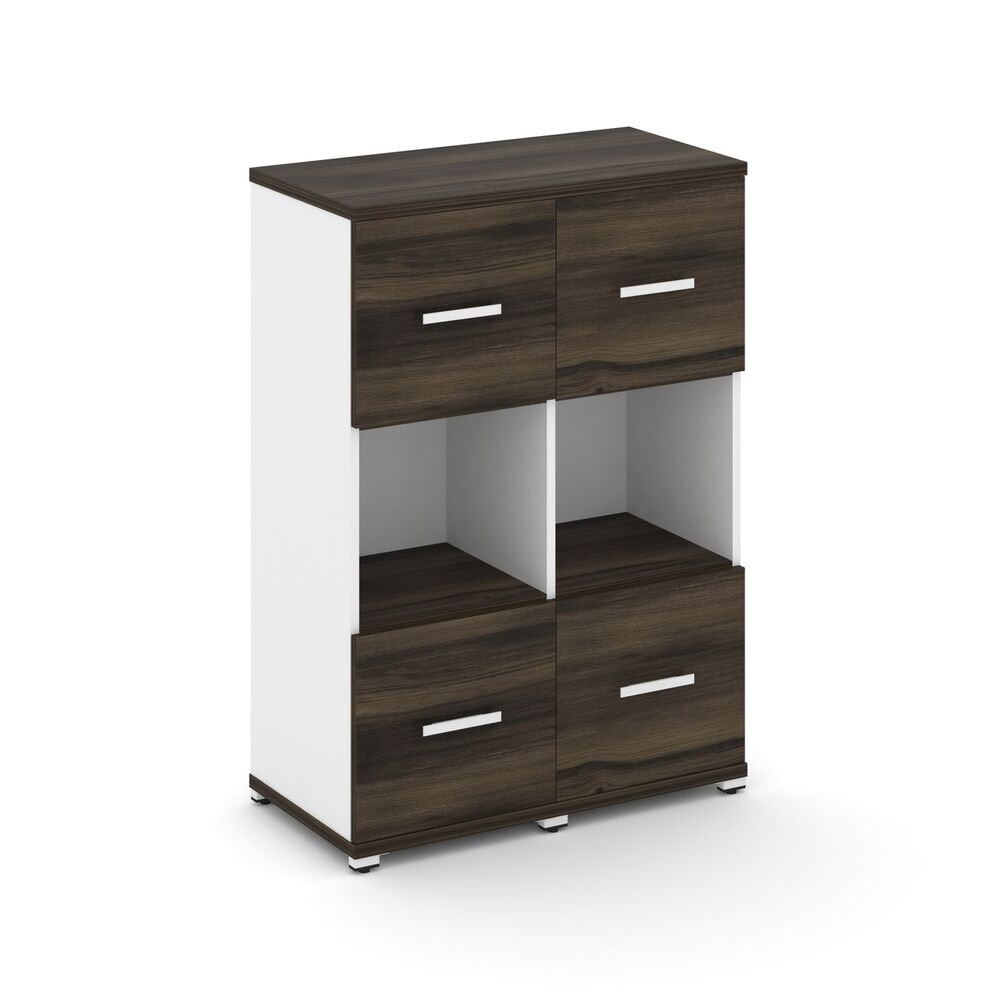 Шкаф две узкие секции, 3 ниши