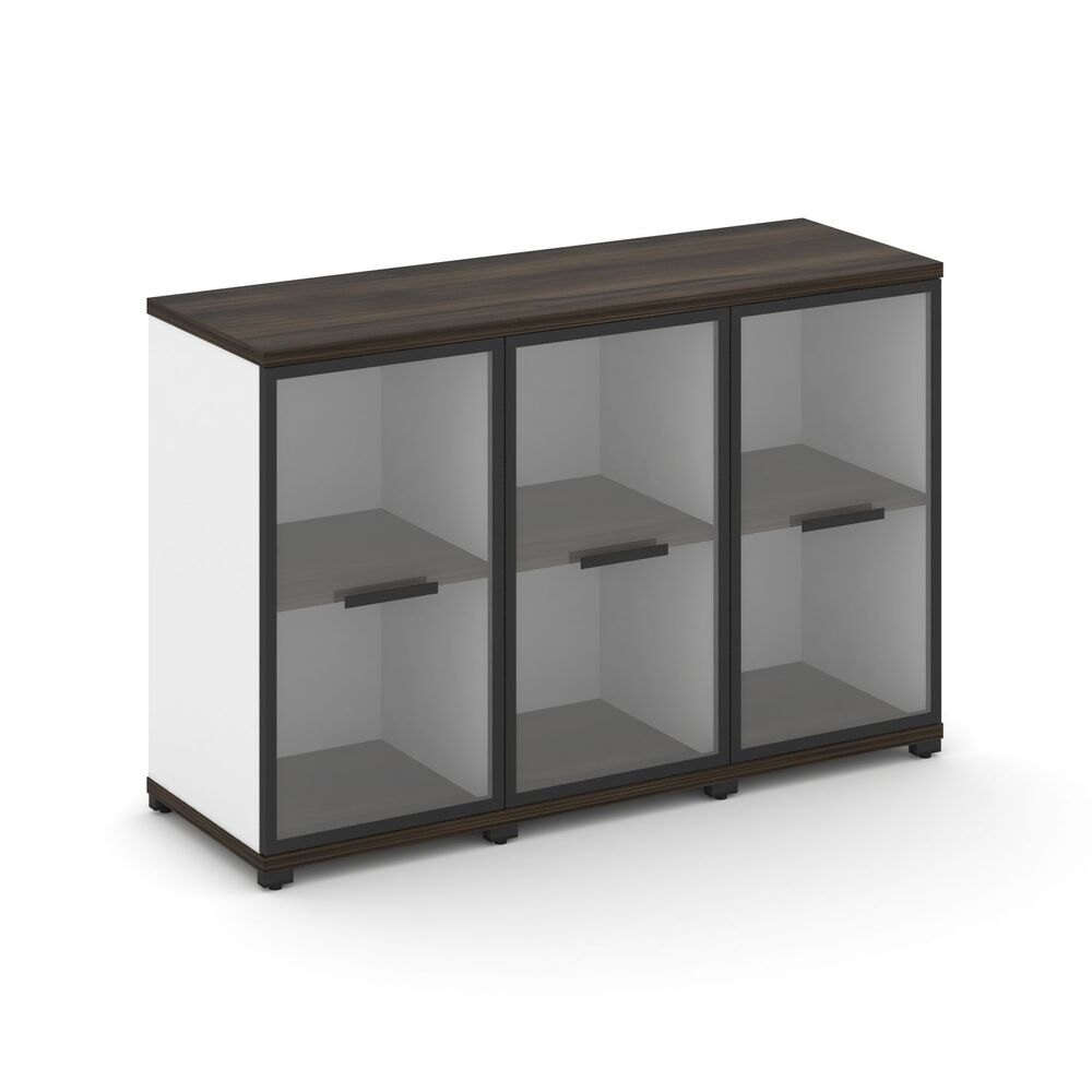 Шкаф три узкие секции, 2 ниши