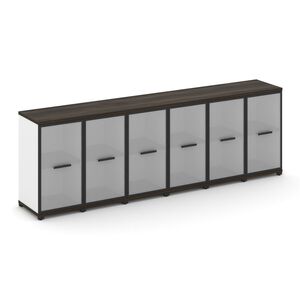 Шкаф шесть узких секций, 2 ниши