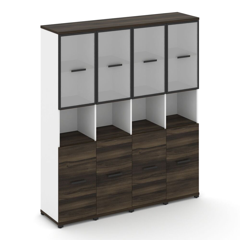 Шкаф четыре узкие секции, 5 ниш