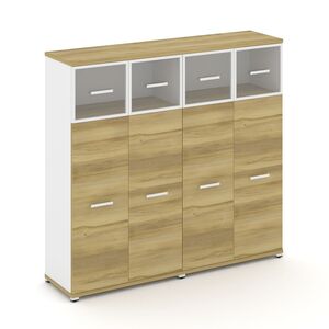 Шкаф две широкие секции, 4 ниши