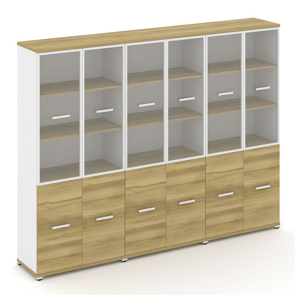 Шкаф три широкие секции, 5 ниш