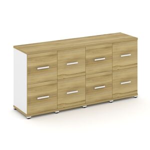 Шкаф четыре узкие секции, 2 ниши