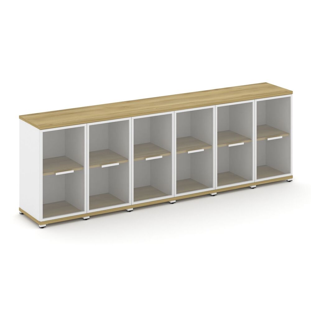 Шкаф шесть узких секций, 2 ниши