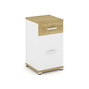 Тумба опорная/приставная 1 ящик + 1 распашной фасад