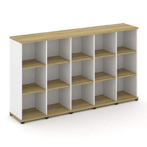 Стеллаж пять узких секций, 3 ниши