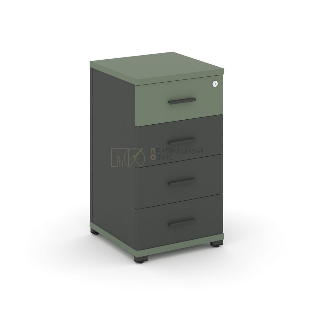 Тумба опорная/приставная 4 ящика