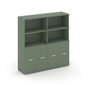 Шкаф распашной опорный/приставной с надставкой высокой