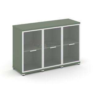 Шкаф три узкие секции, 2 ниши