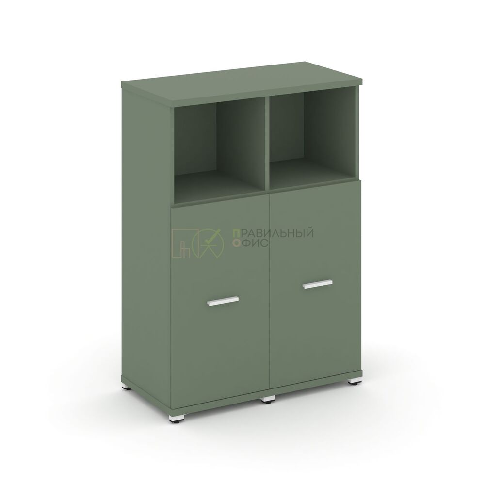 Шкаф две узкие секции, 3 ниши